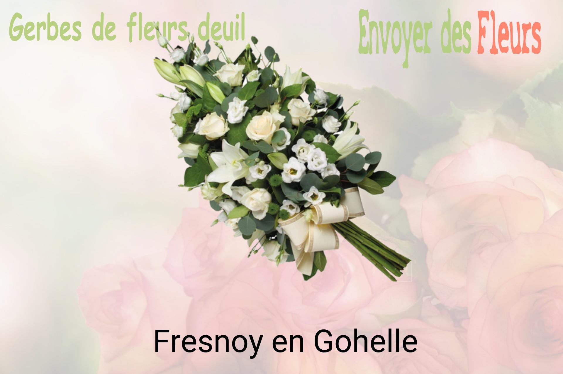 Gerbe de fleurs de deuil livrée à Fresnoy-en-Gohelle